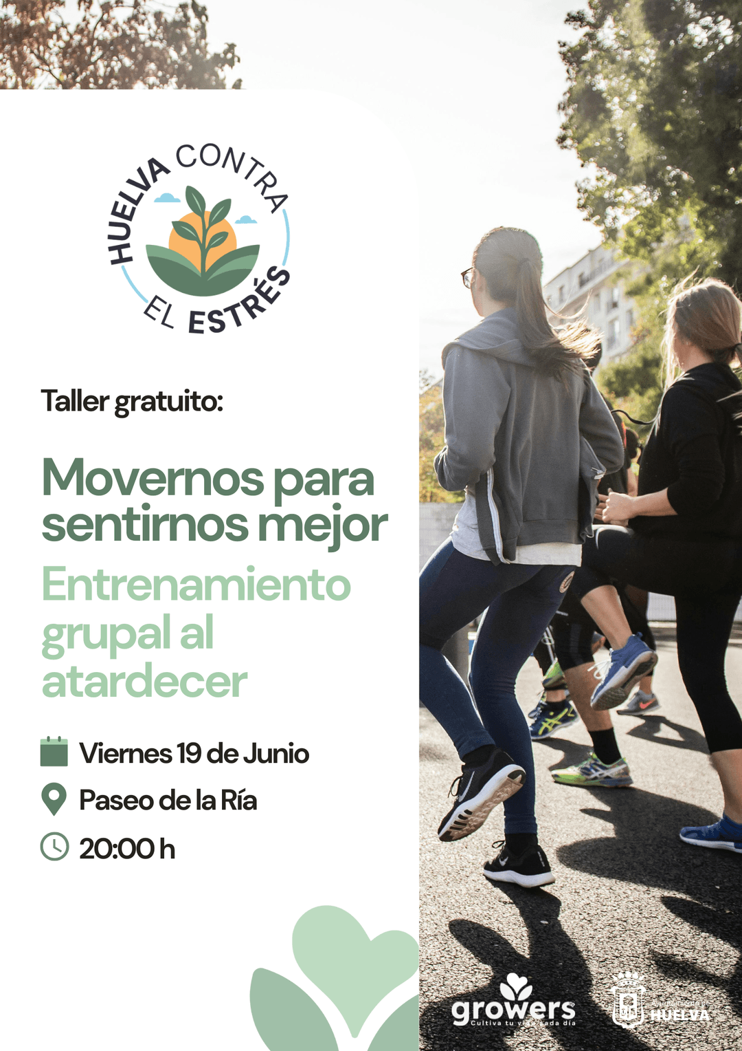Movernos para sentirnos mejor: Entrenamiento grupal al atardecer